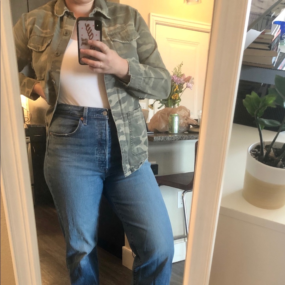 topshop camo jacket